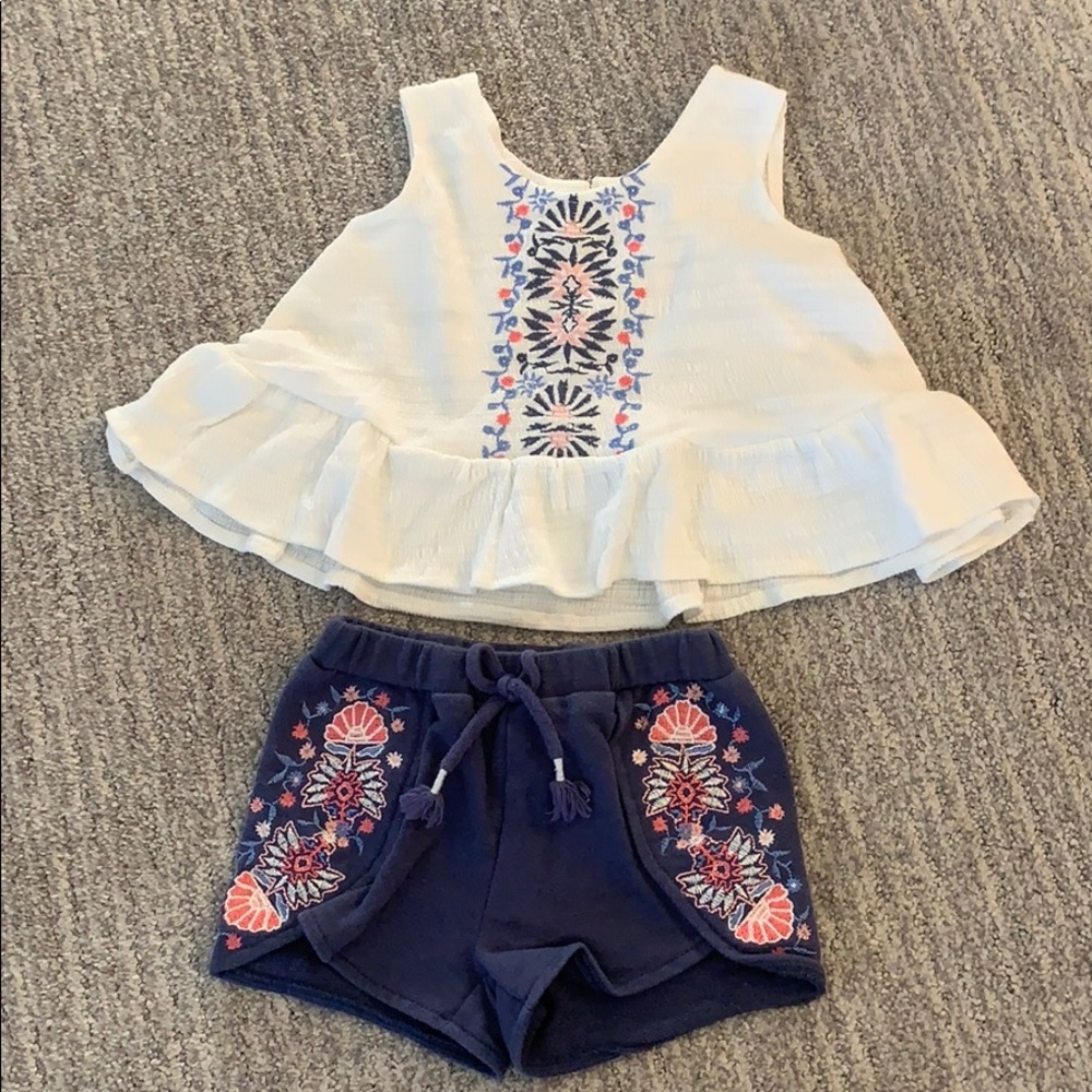 Baby doll style tank/shorts set